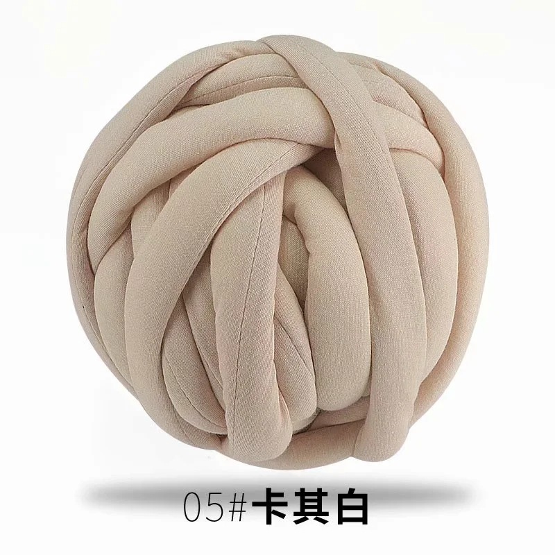 Picture of Heart-filled cotton coarse cotton fabric thread hand-woven blanket bag cat nest wool core-spun yarn thread machine-washed OHHIO new style