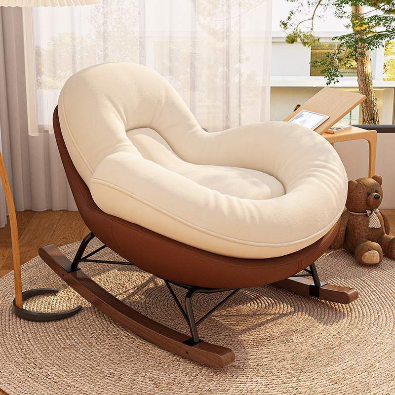Rocking Chair Lazy Sofa Balcony Leisure Chair Rocking Chair Adult Light Luxury Lounge Chair Sofa Sofa Chair Living Room