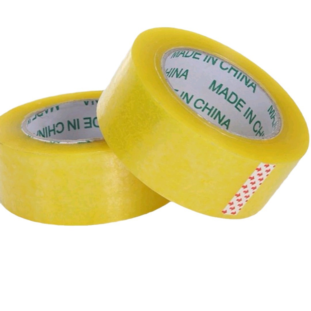 Transparent tape roll wholesale express packaging box tape manufacturers yellow tape logistics packaging tape whole