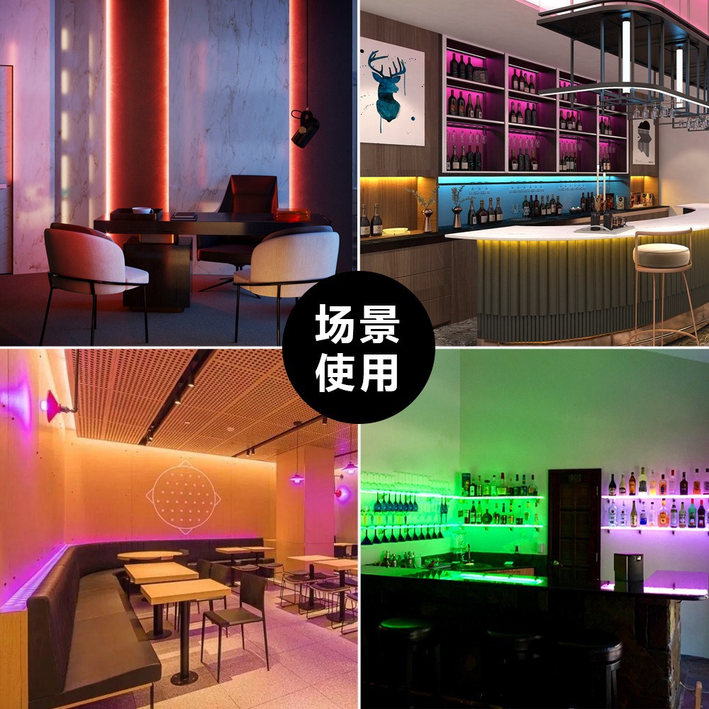Picture of Ultra-Narrow 2.7mm Magic Color Cob Light Strip Rgb Narrow Board 5V Cob Light Strip Cabinet Light Atmosphere Light Rgb Dimmable