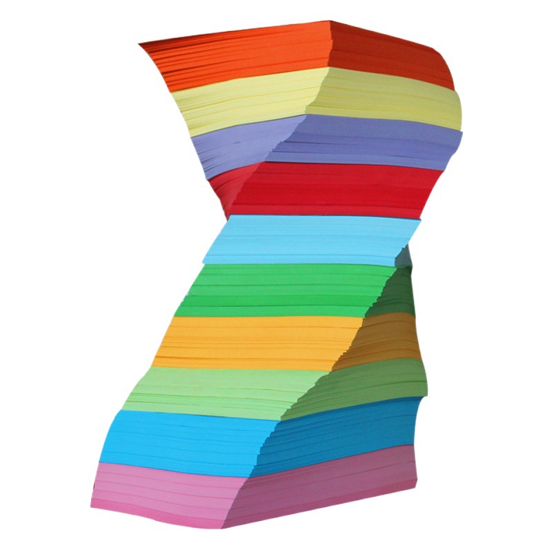 500 sheets A5 color paper a5 color copy paper A4 half office printing paper color wood pulp children handmade paper