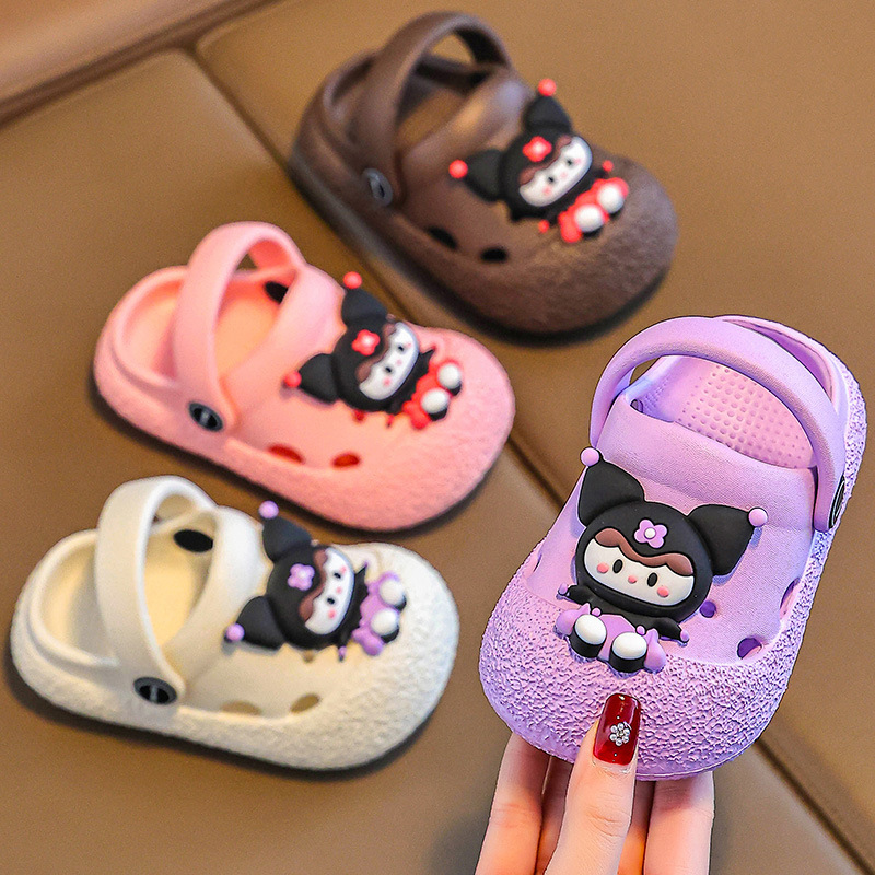 Baby's Hole Shoes 1-year-old 3-year-old Indoor Waterproof Anti-collision Baotou Children's Slippers Summer Boys and Girls Infant's Hole Shoes