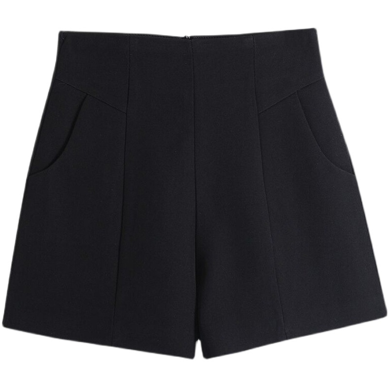 plus size New Suit Shorts Women's chubby girl Korean Style All-match Elegant Wide Leg Pants High Waist Loose A- line Casual Pants