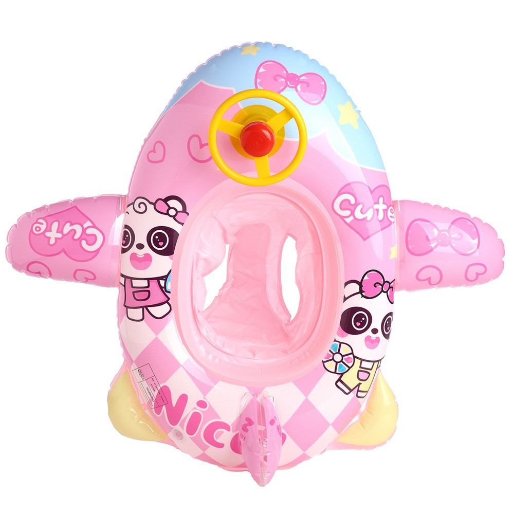 Picture of Children's swimming ring armpit ring seat ring 1-6 years old children's aircraft steering wheel inflatable Mount baby 2 boys and girls
