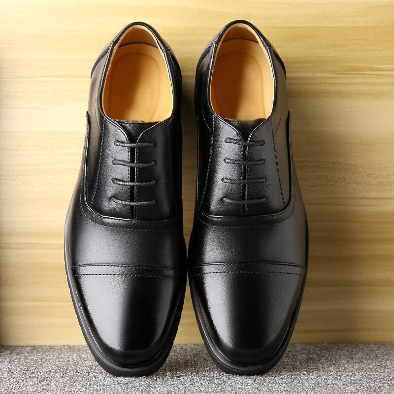Picture of [Special clearance processing leak-picking broken code] leather shoes men's leather three-joint business casual men's single leather shoes