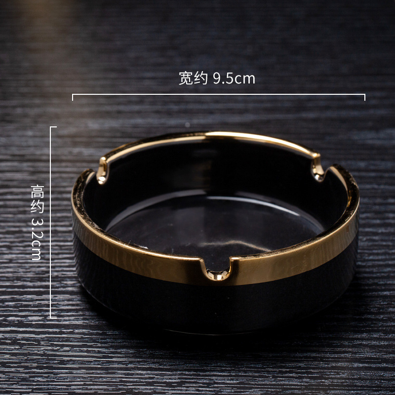 Picture of Ceramic Ashtray for Home Use, Cute, High-End, Light Luxury, Simple, Hotel Business Style, Simple Ashtray, Creative Ashtray