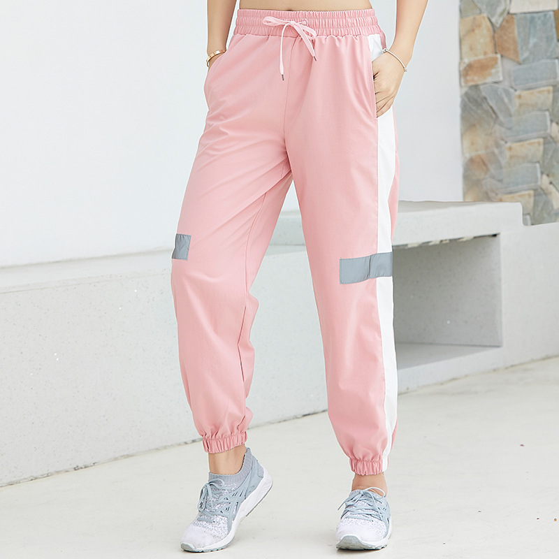 Picture of 2020 New Milk Silk Sports Pants Women's Trousers Loose Yoga Pants Silky Breathable Quick-drying Women's Fitness Pants