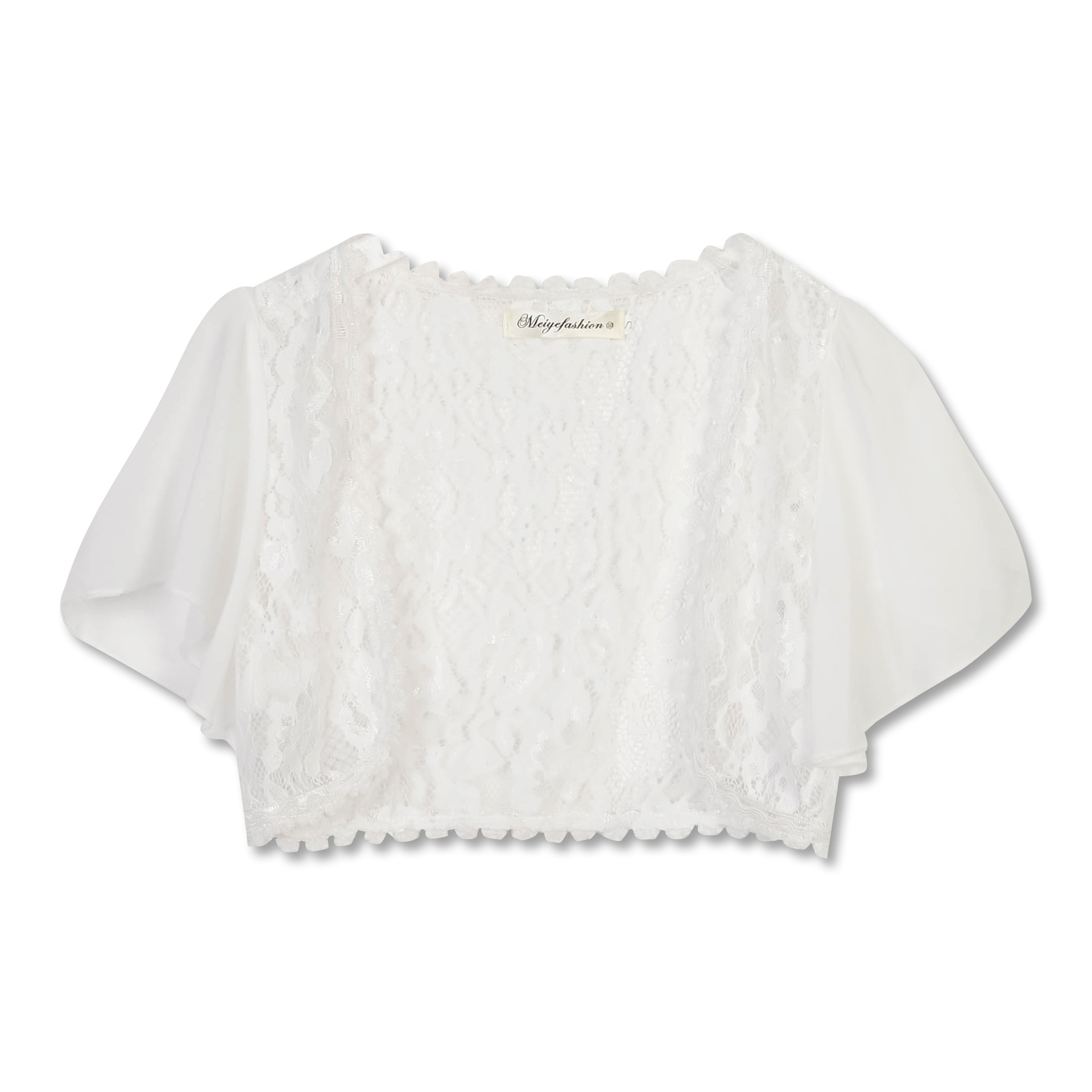Picture of Lace Cardigan Women's Summer New All-match Short Chiffon Top Shawl Jacket plus size Matching Skirt Waistcoat