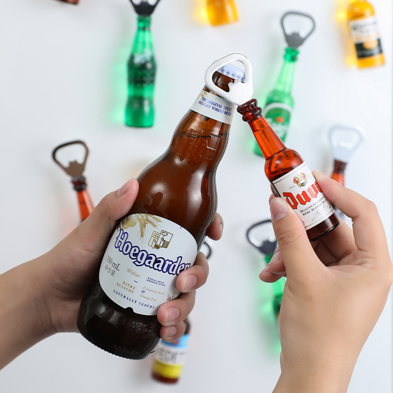 Picture of Refrigerator Magnet Bottle Opener Multifunctional Creative Magnet Bottle Opener Household Wine Opener Beer Bottle Ready Stock