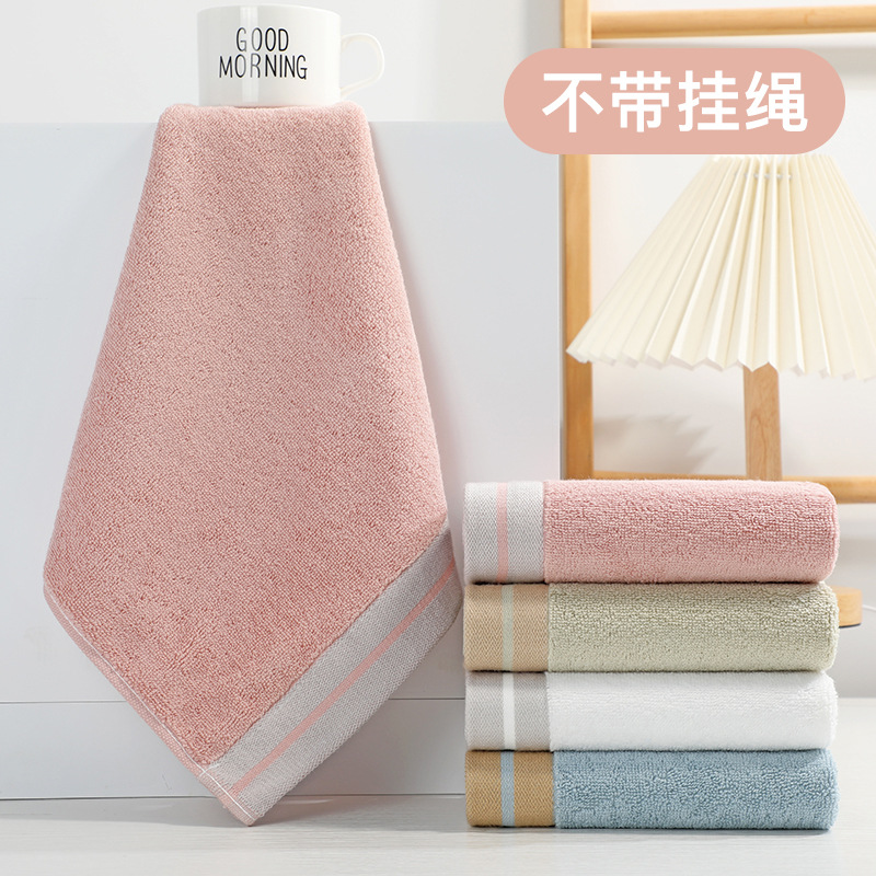 Picture of Pure Cotton Type a Cotton Square Towel, Thickened and Soft, Plain Cotton Towel for Home Use, Children's Face Towel for Kindergarten