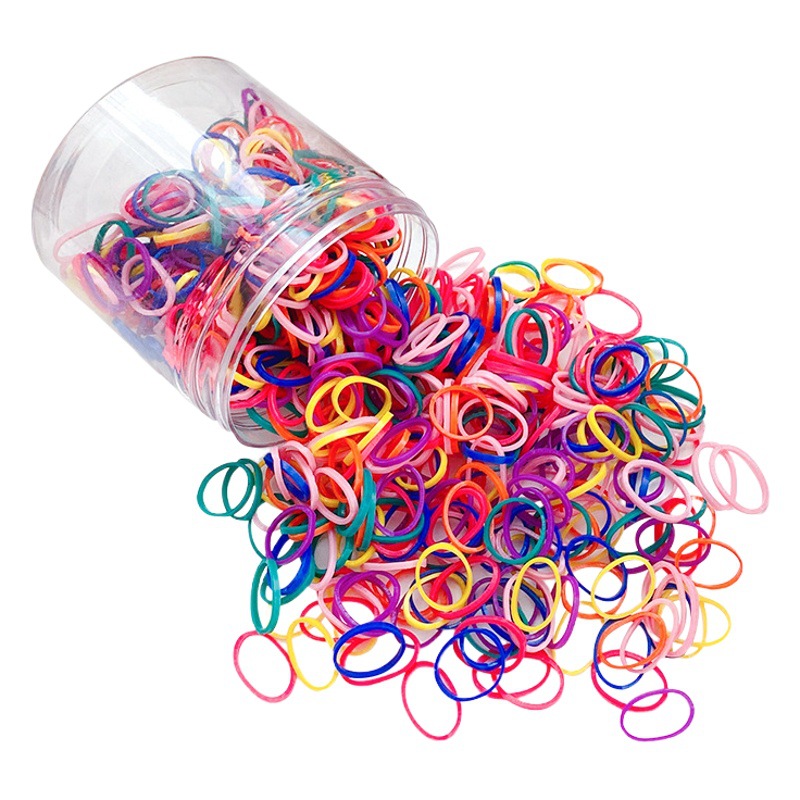 Disposable rubber band with high elasticity and no damage to hair South Korea rope for children and girls baby princess hair band rubber ring