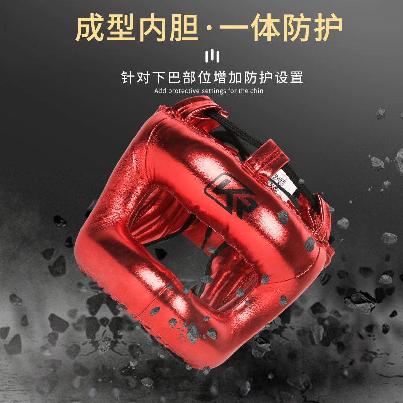 Picture of Cross-border Boxing Head Protector Beam Closed Fighting Helmet Fully Enclosed Sanda Fighting Training Protector Adult