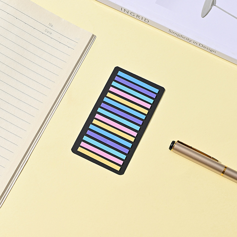 Picture of Extremely fine post-it notes for students to read key marks retro transparent note stickers ins combination PET index stickers wholesale