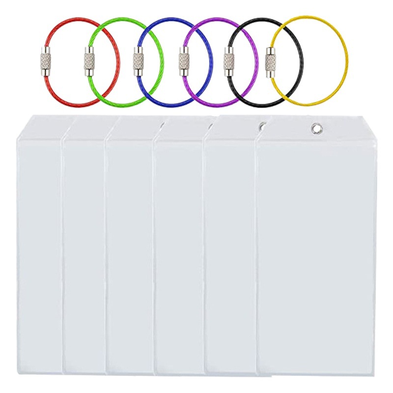 Spot 18.2*8.8cm Luggage Label Vertical Transparent Sealed Waterproof Document Card Holder Name Tag Work Tag Pvc