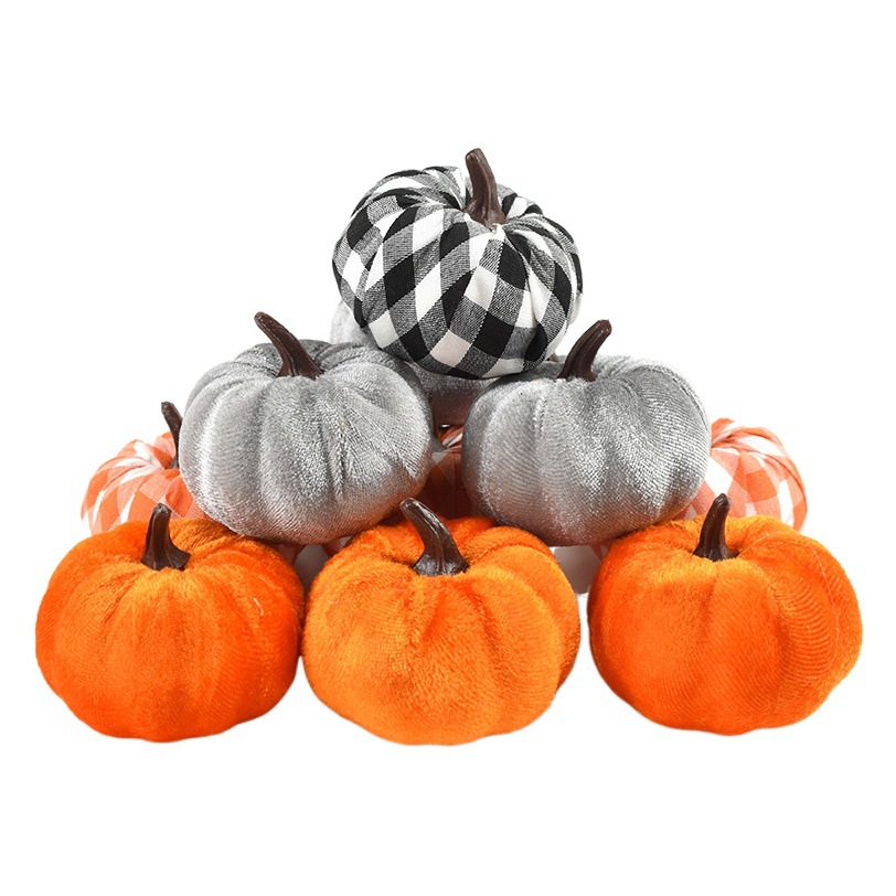 Simulation pumpkin golden autumn pumpkin suit Halloween pumpkin Thanksgiving decoration pumpkin props