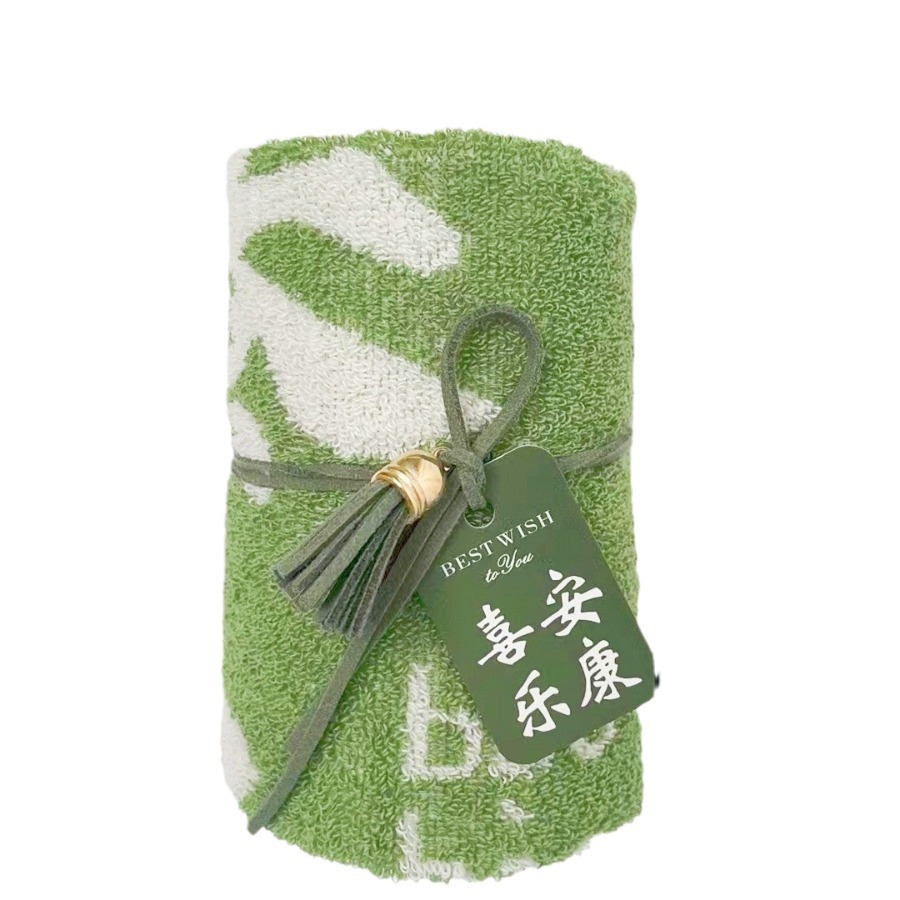 Picture of Hand-to-hand gift towel large square towel rich and beautiful wedding gift towel Xi shop trend ceremony bear towel wholesale