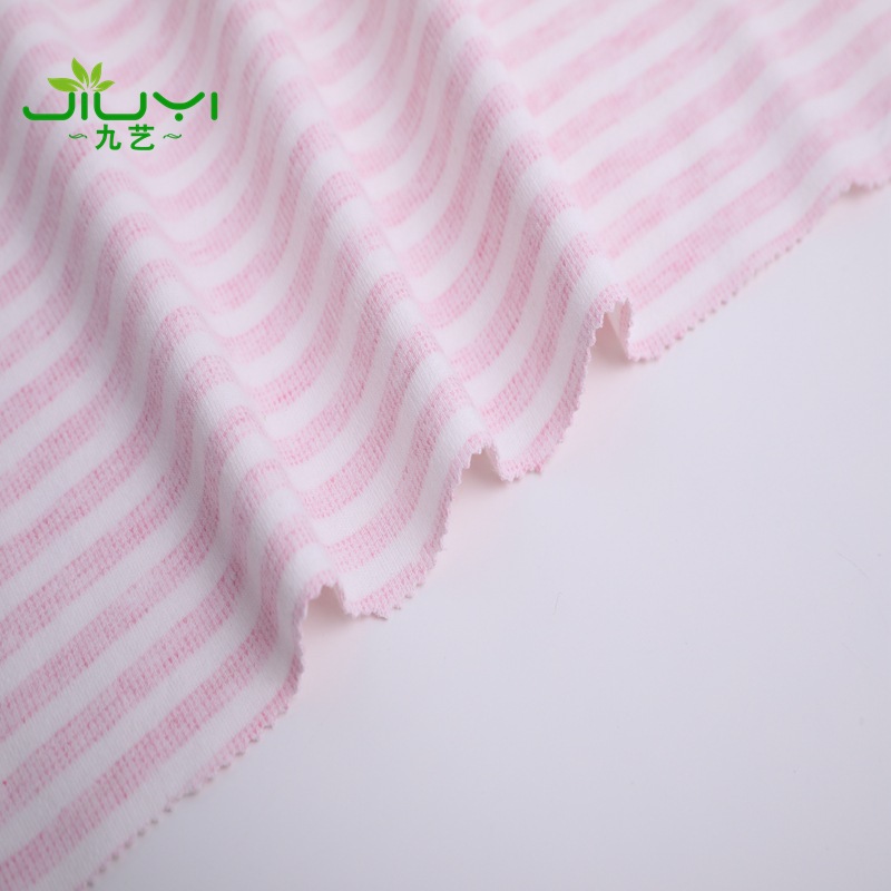 Picture of Rice-like 0.5 Striped Double-sided Cotton Wool Fabric Color Stripe Baby Fabric Spring and Autumn Baby jumpsuit saliva towel fabric
