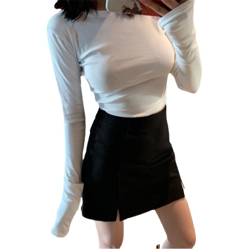 Split Hip Skirt Half Skirt 2022 New Summer Korean Style High Waist Large Size Slim A- line Skirt for Chubby Girls