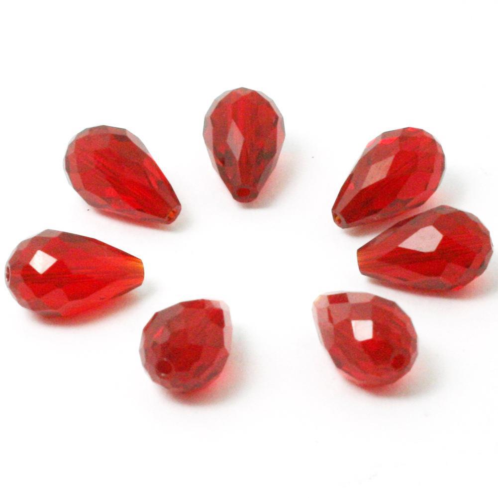 Picture of Drop-shaped glass crystal beads DIY handmade beaded bracelet earrings making materials cross-border a generation of hair