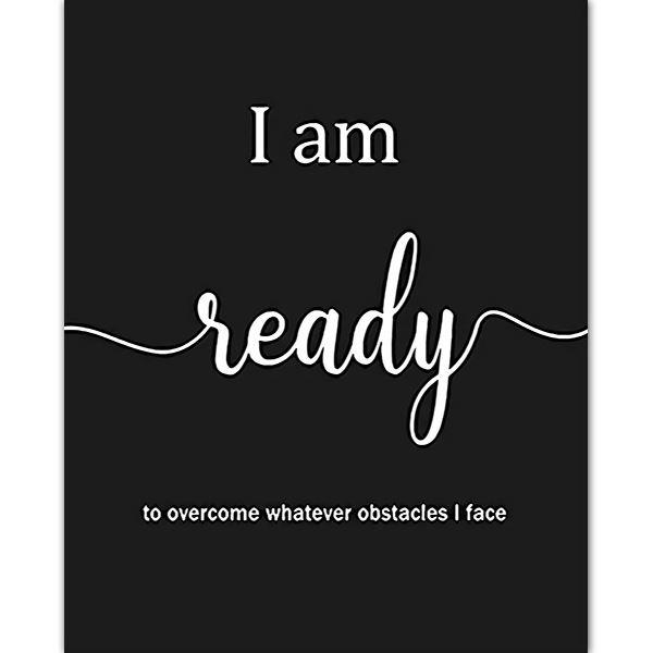 Picture of Amazon Black and White English Inspirational Poster Waterproof and Tear-Resistant Bedroom Hanging Painting Et Coated Office Decorative Painting