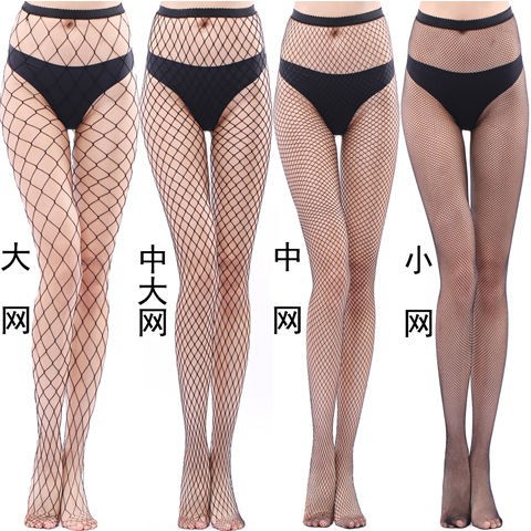 Picture of Fishnet Stockings Black Stockings Cut Out Sexy Ins Trendy European and American Mesh Black Stockings Spring and Summer Popular Pantyhose Manufacturer