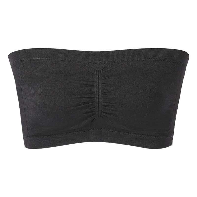 Picture of Foreign Trade Extra Large Size Double-layer One-character Women's Detachable Chest Pad Strapless Chest Wrapping Women's Invisible Underwear Cross-Border