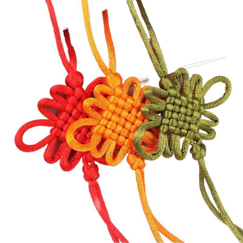 small size Chinese Knot Lanyard Hand Braided No.5 6 Plate Chinese Knot Pendant Semi-finished in stock Chinese Knot Wholesale