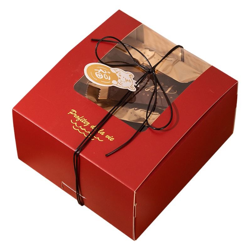 2025 New Year Candy Gift Box Snowflake Crisp Cow Crack Cookie Toffee Souffle Roll Sticky Rice Boat Baking Packaging