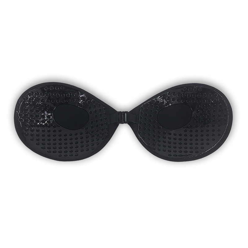Picture of Cross-border Strapless Glossy Cloth Invisible Round Cup Push-up Breathable Silicone Breast Sticker Swimsuit Wedding Dress Breast Sticker Bra