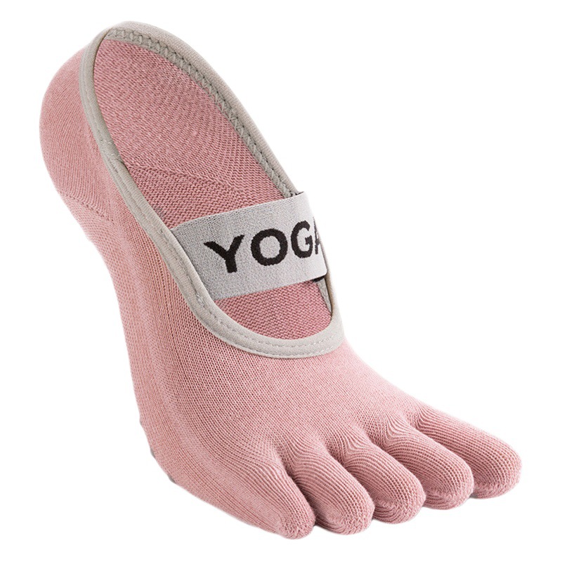 Five Fingers Yoga Socks Women Professional Non-slip Pilates Fitness Socks Silicone Non-slip Indoor Dance Training Socks Wholesale