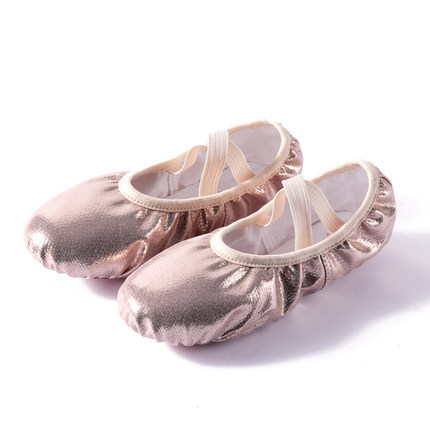Picture of Dance shoes women soft bottom breathable cat claw crystal pink children PU practice girls baby ballet in stock wholesale