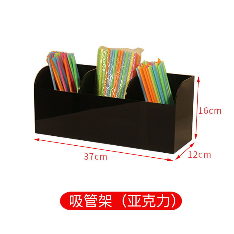 Picture of Disposable Paper Cup Cup holder Cup separator bar counter storage rack milk tea shop special tools acrylic milk tea cup holder