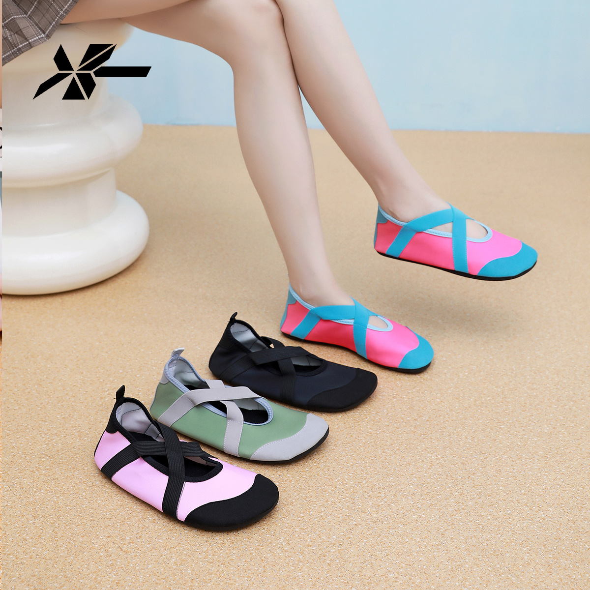 Xingtuo Cross-Border River Tracing Shoes, Home Floor Shoes, Adult Women's Dance Shoes, Yoga Outdoor Sports Fitness Swimming Shoes