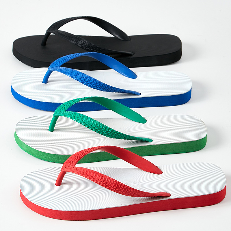 Men's Flip-Flops Summer Non-Slip Deodorant Slippers Wear-Resistant Outer Wear Beach Shoes Slippers New Flip-Flops Sandals Soft Bottom
