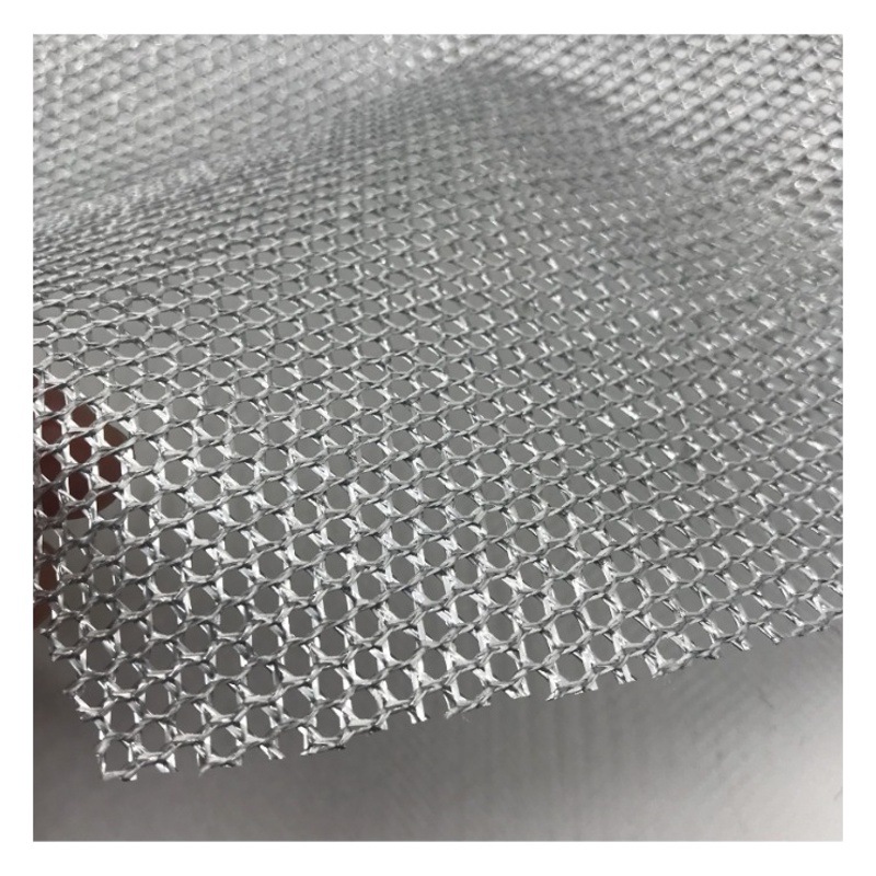 Silver silk dish cloth polyester warp knitted mesh kitchen oil-free cleaning wipe cloth fabric double-sided silver onion net