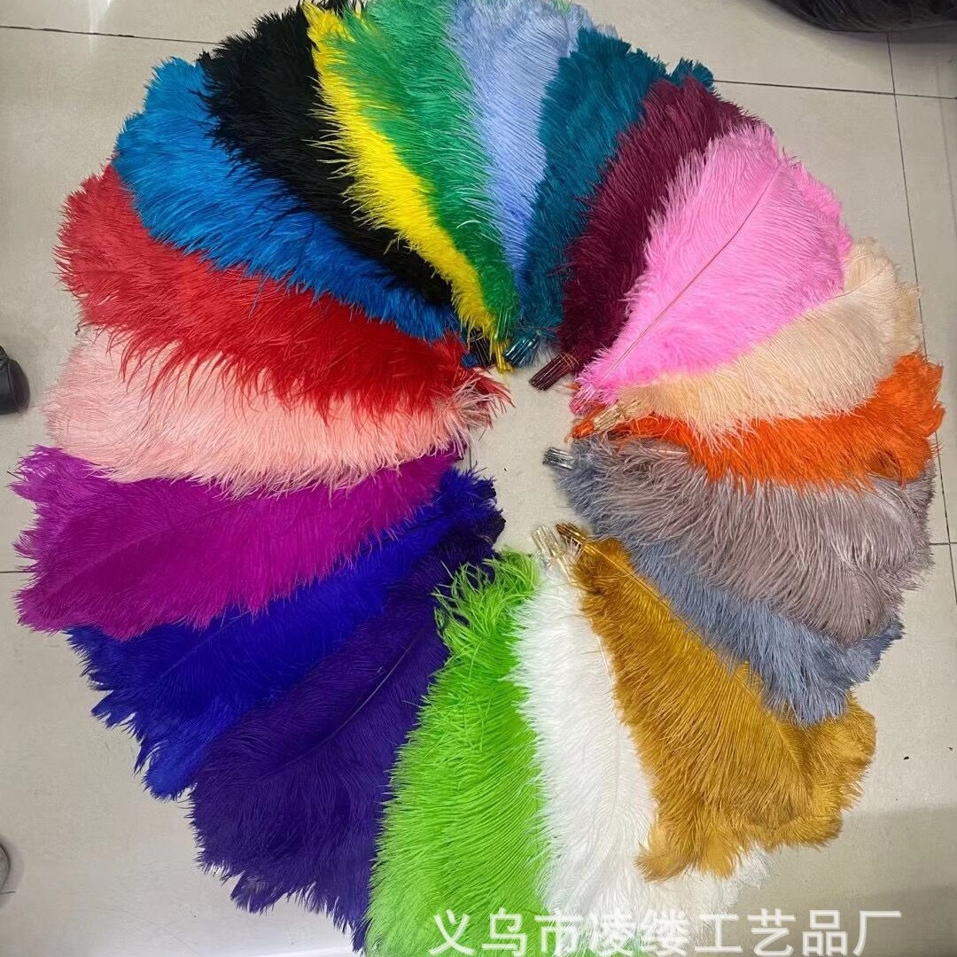 Factory large spot 15-80cm color big feather ostrich feather wedding DIY decorative ostrich feather wholesale