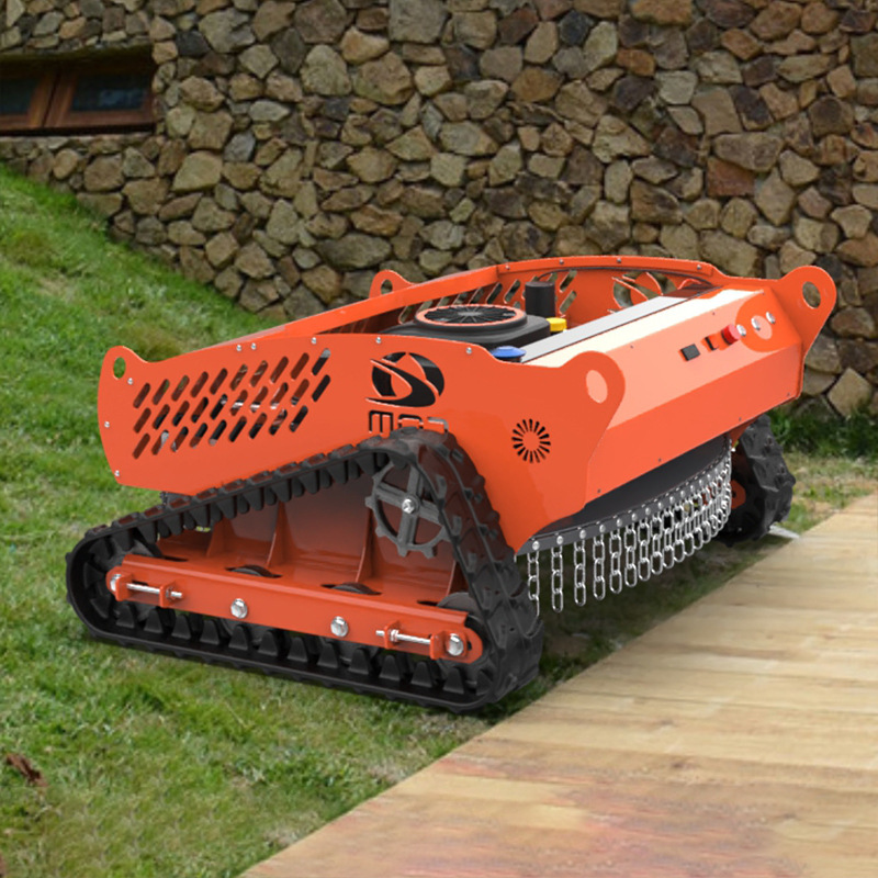 Remote Control Lawn Mower Crawler Type Small Household Lawn Weeding Fully Automatic Self-Propelled Electric Zero-Turn Lawn Mower