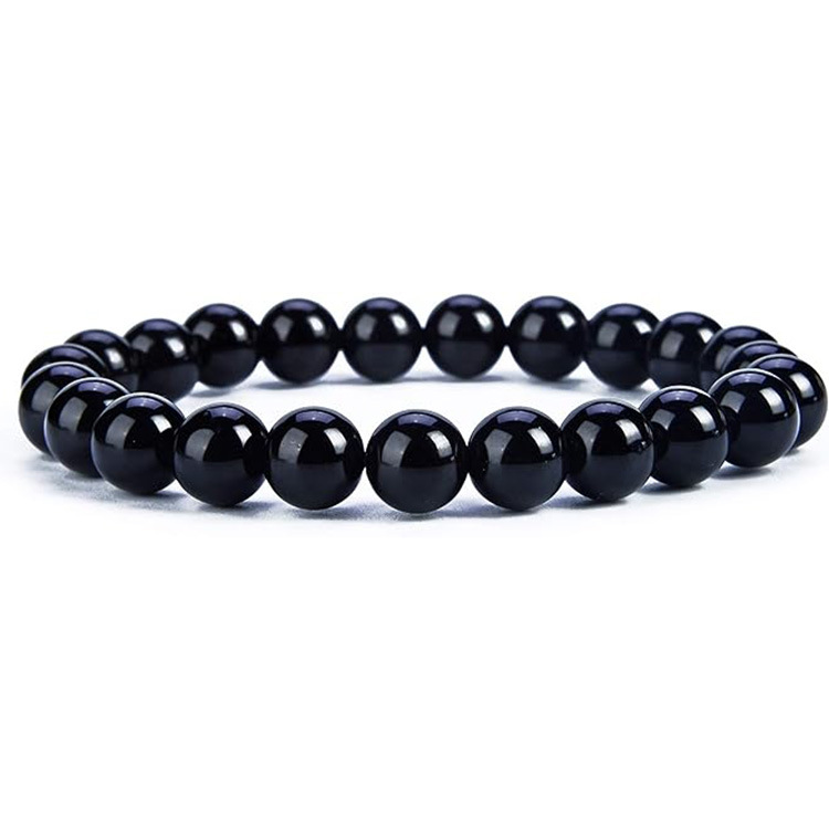 Picture of Zhou Lianfa 32 Color Amazon Crystal Agate Tiger Eye Bracelet Fashion Simple Single Circle Round Bead Cross-border Bracelet Batch
