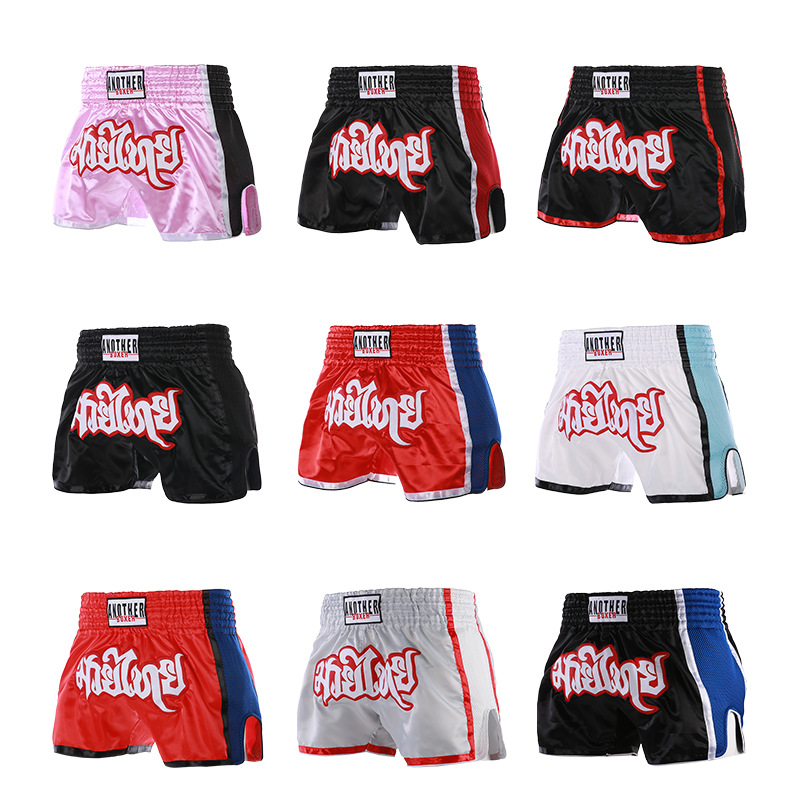 Picture of New Mesh Muay Thai Shorts Strong and Durable Simple and Beautiful Boxing Fighting Training Shorts Children Adult
