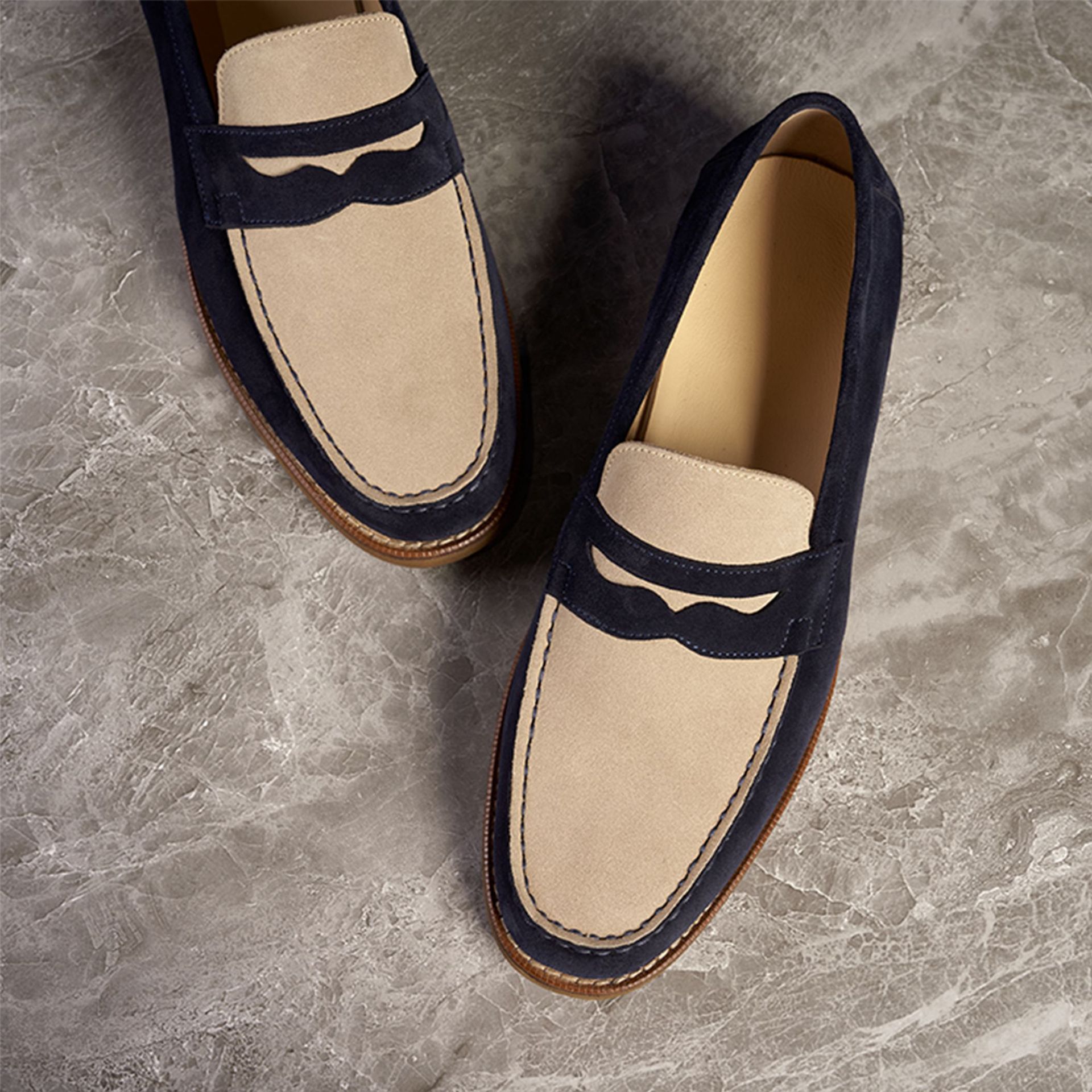 Factory Store Spring New Retro Loafers Genuine Leather Handmade Casual Men's Shoes Cowhide Suede Slip-On Men's Leather Shoes