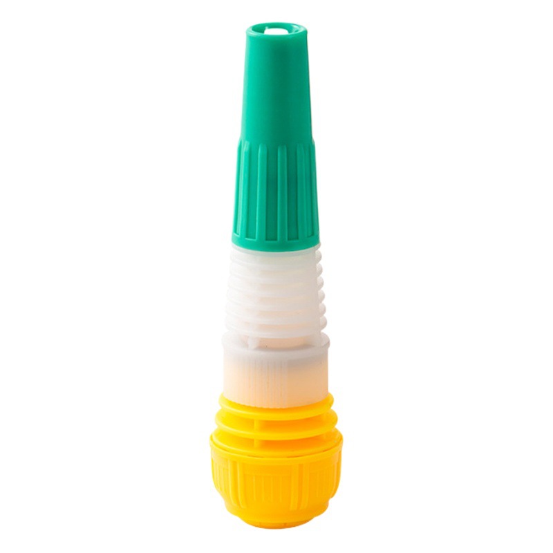 Picture of Adjustable direct injection car wash plastic water gun Yellow 4 points 6 points 1 inch adjustable water gun pagoda tail adjusting gun