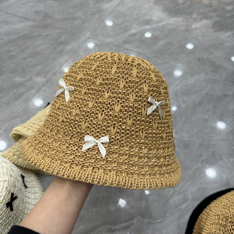 Picture of Fisherman Hat Women's Spring and Summer New Arrival Women's Lace Fashionable Japanese Bucket Hat Simple Sunscreen Hat Showface Small Basin Hat