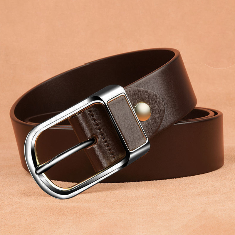 Picture of New belt leather men's belt real cowhide belt casual Joker men's pin buckle belt manufacturers wholesale