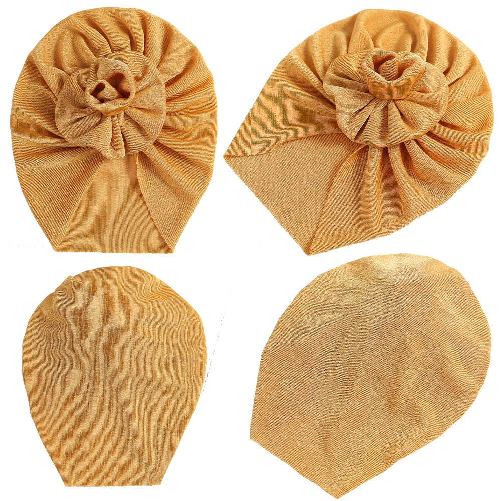 Picture of Europe and the United States hair accessories baby hat new spring and autumn baby India fetal hat three-dimensional flower children's turf hat wholesale