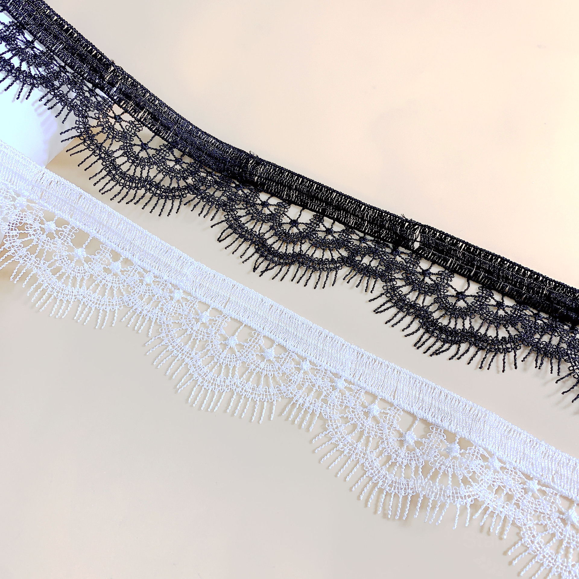 Good things polyester hollow polyester water soluble lace clothing accessories accessories eyelashes DIY unilateral wave bar code lace