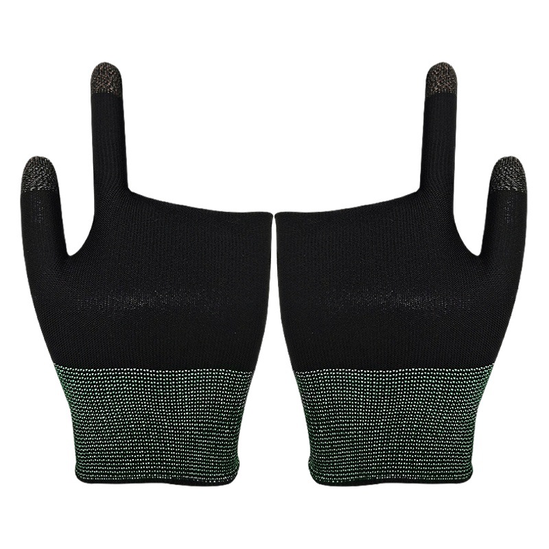 New two-finger game gloves breathable sweat-proof King Chicken-eating mobile game touch screen Amazon hot selling knitted gloves