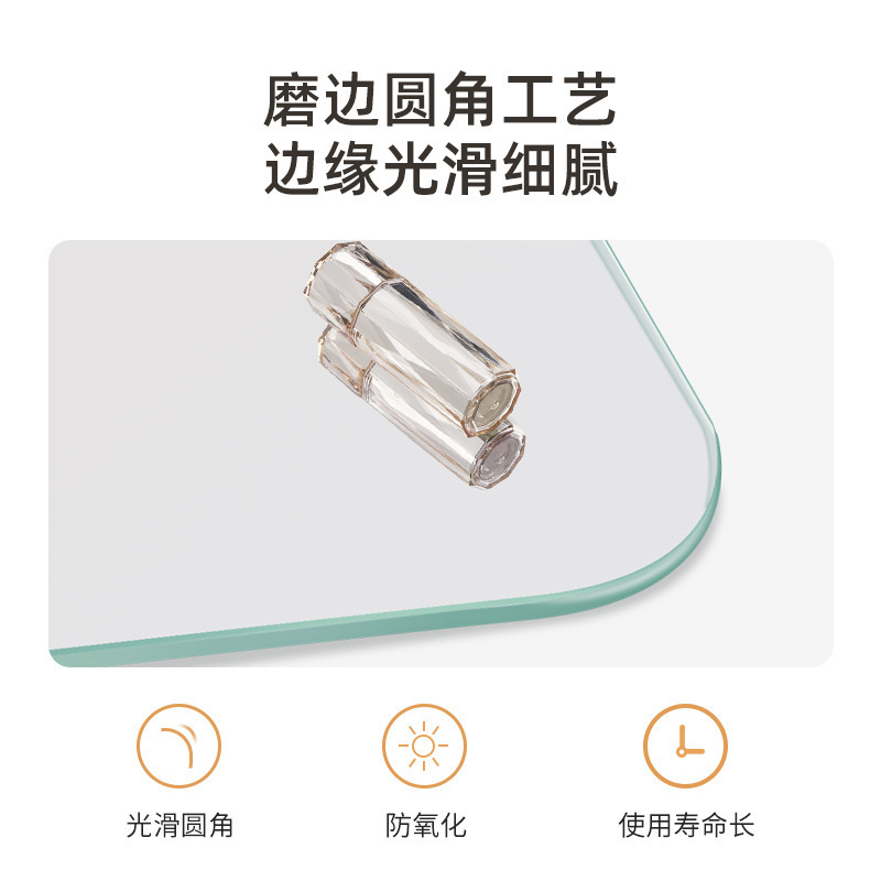 Picture of Wall-mounted household wall-mounted mirror fitting mirror small apartment ultra-narrow non-perforated full-length mirror explosion-proof extremely narrow dressing mirror