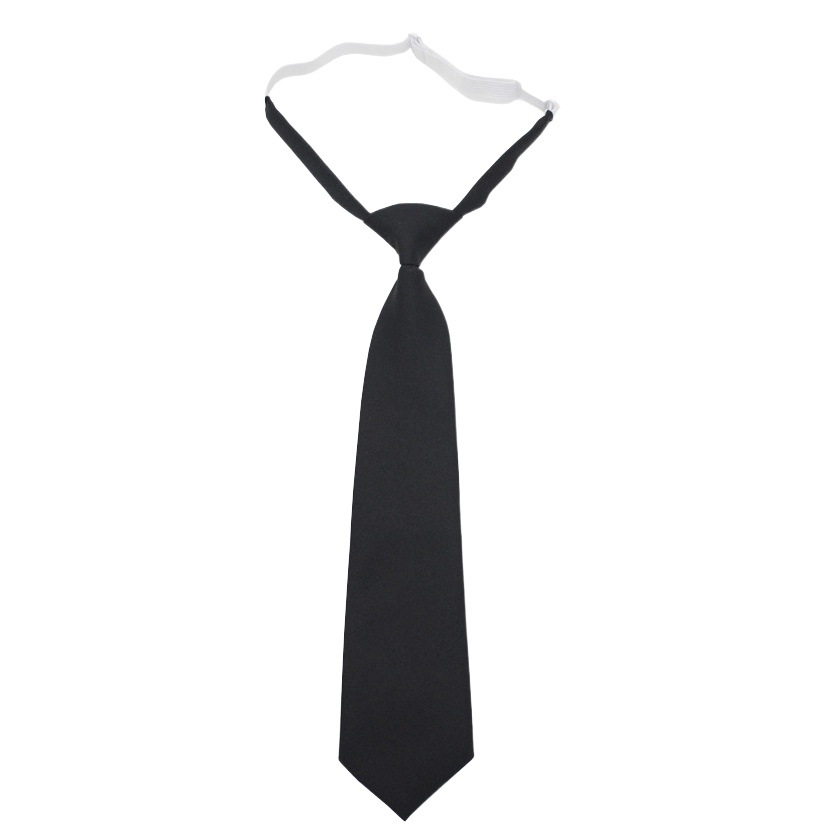 Jk Tie Female K-Style Japanese Style Preppy Style Black 7cm Hand-Tied School Uniform Uniform Knot-Free Short Student Trend