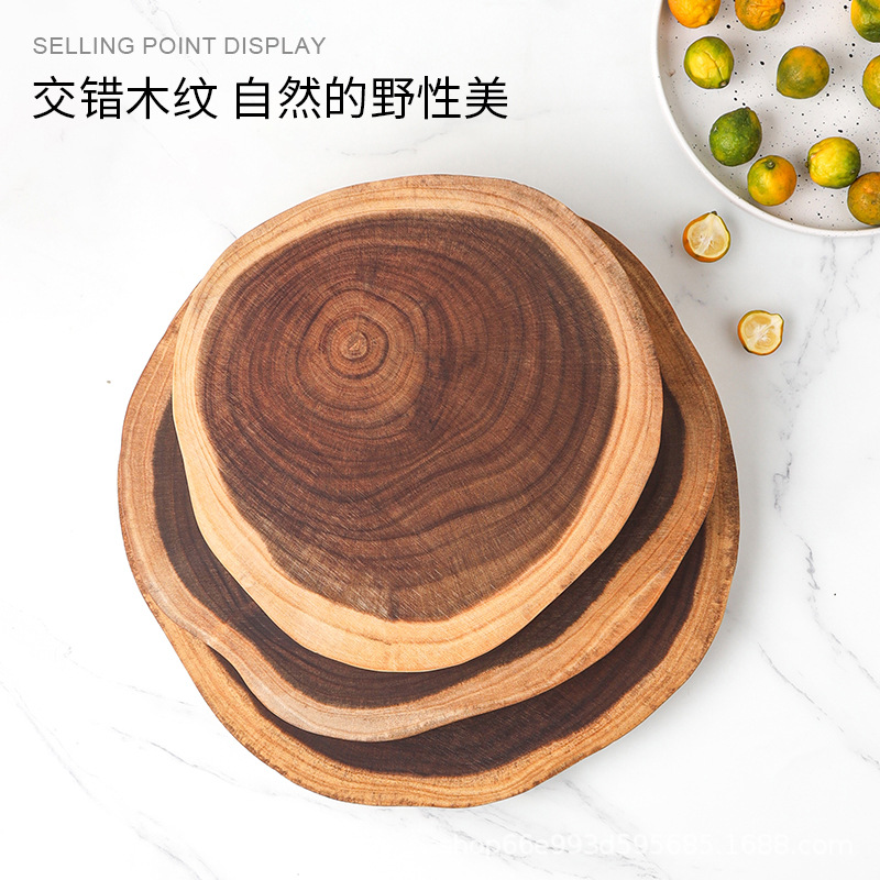Picture of Creative Simple Solid Wood Cutting Board Natural Acacia Cutting Board Cutting Board Cutting Board Fruit Cutting Board Original Cutting Board