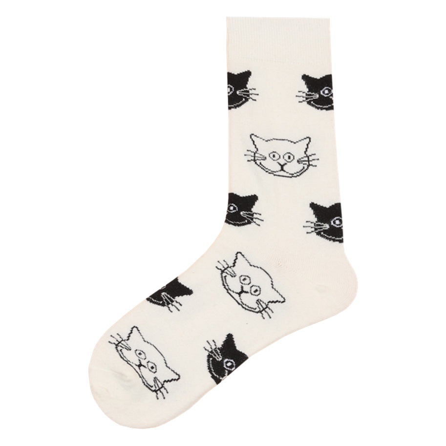 Street Style Cotton Mid-Calf Socks 22 Spring Men's Trendy Brand Stockings Personalized European and American Women's Pile Socks Sports Skateboard Socks